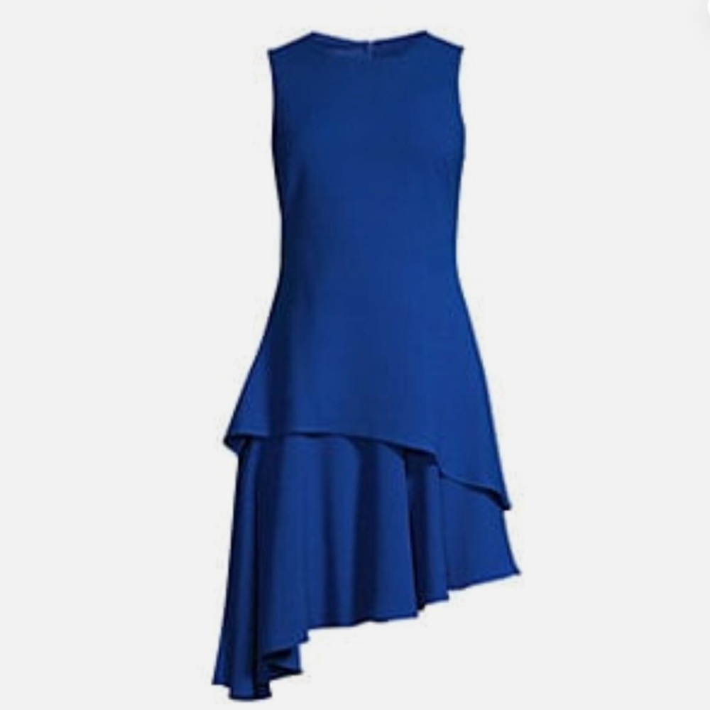 Black Halo Freya Tiered Asymmetrical Dress New